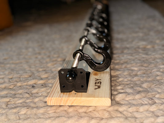 Garderobe Industrial - black nature & gold