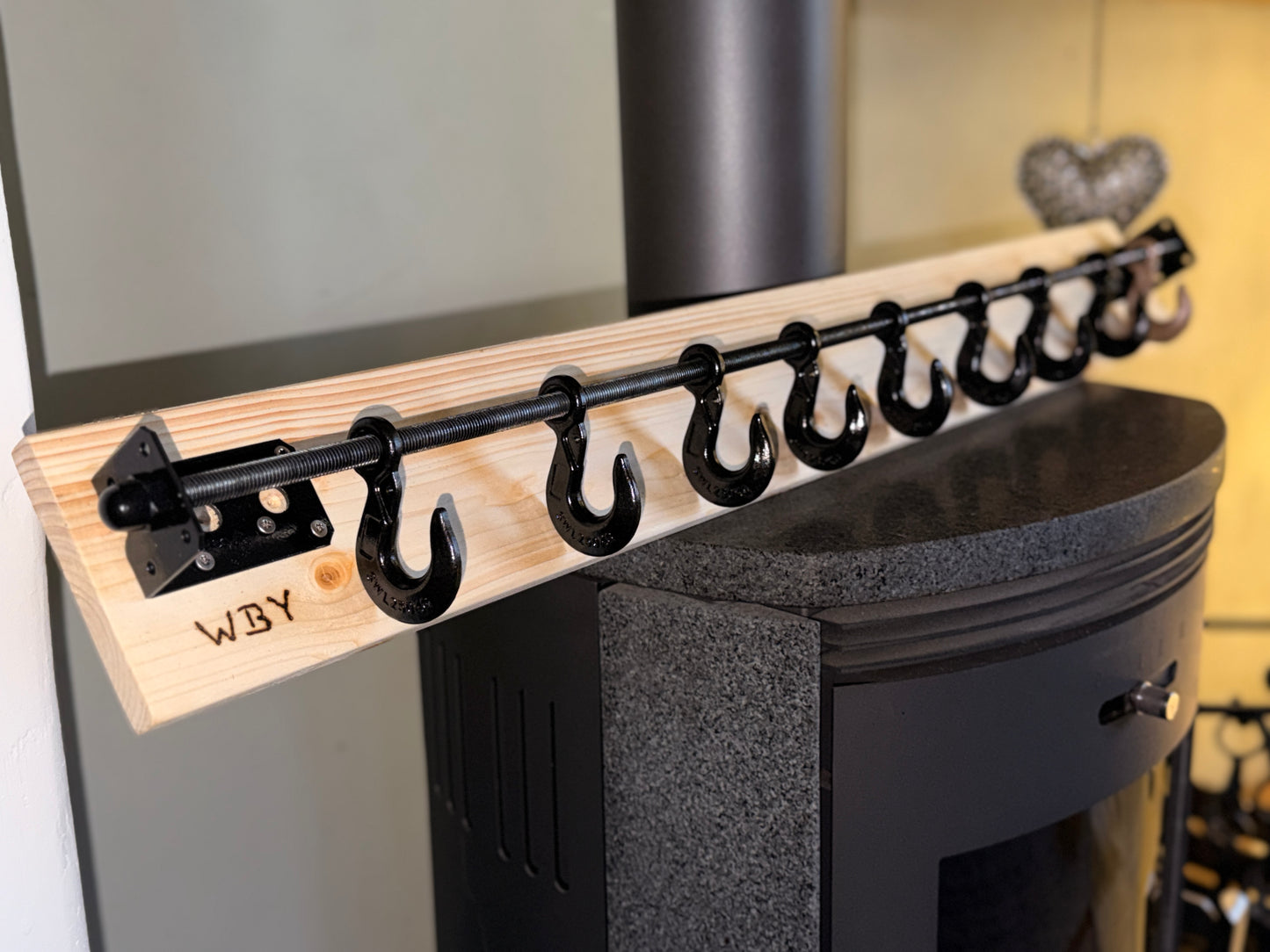 Garderobe Industrial - black nature & gold